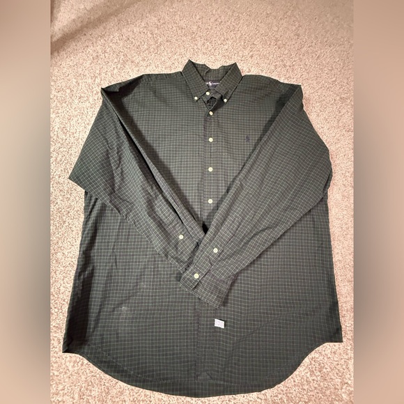 Ralph Lauren Men’s L Classic Fit Green & Purple Plaid Button-Down Shirt - Picture 1 of 5